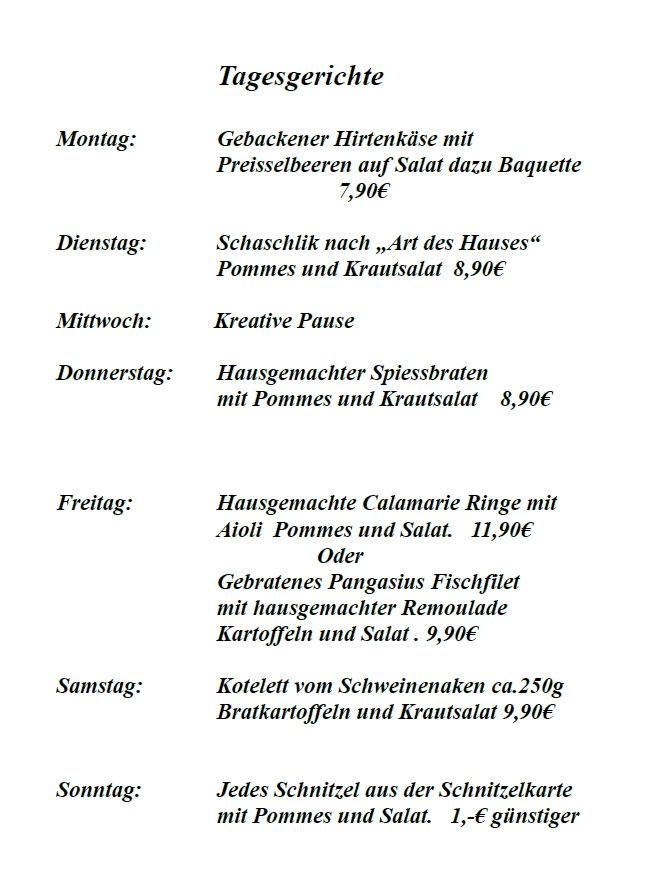 Tagesgerichte 092020